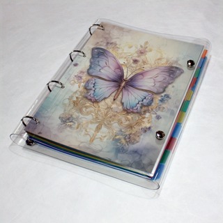 Caderno Argolado Fichário Universitário 250 folhas + divisórias Sonhos Blueberry em Oferta na Shopee