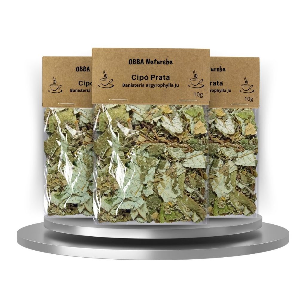 Kit 3 Chá de Cipo Prata-Erva Pura de Alta Qualidade em Oferta na Shopee