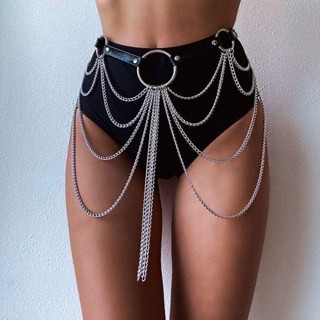 Harness Cinto com Corrente Lateral Lila Gotic Style
