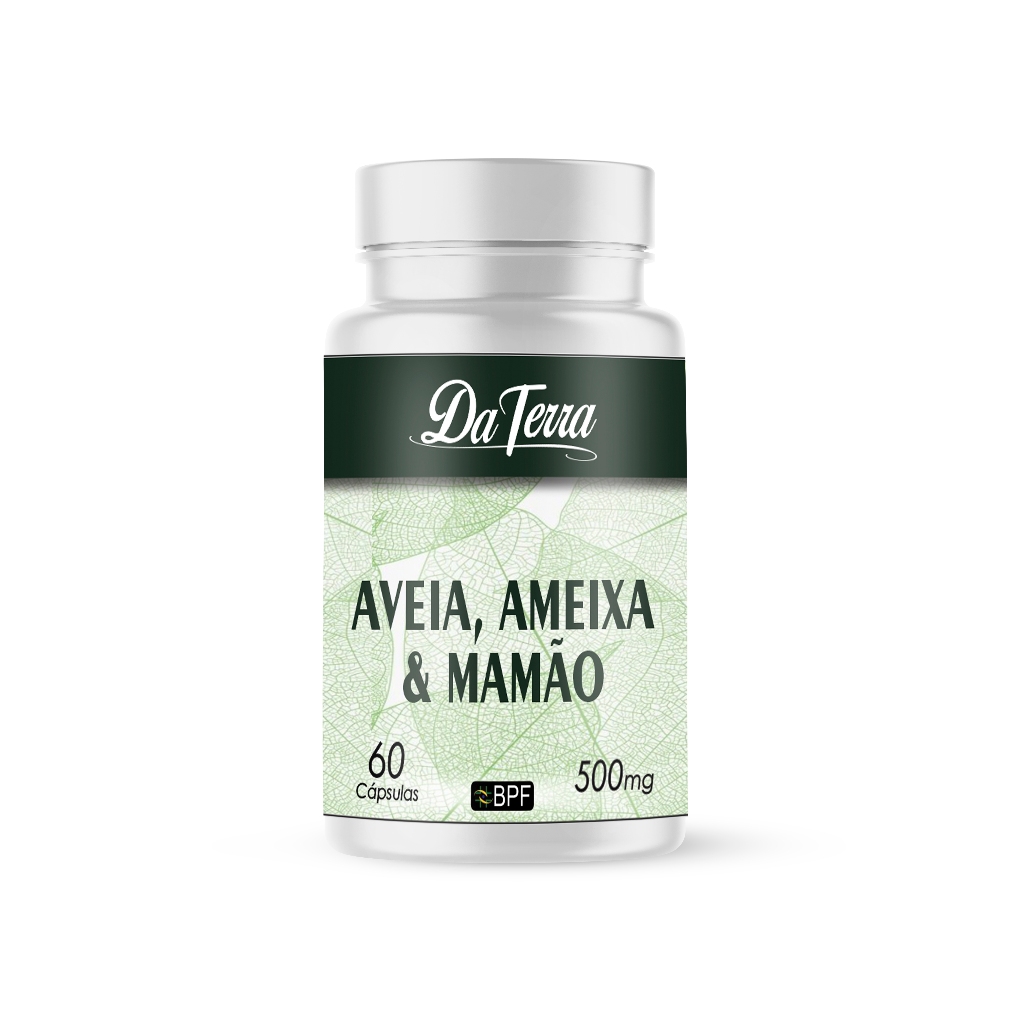 COMPOSTO NATURAL AMEIXA + AVEIA + MAMÃO DA TERRA 500MG