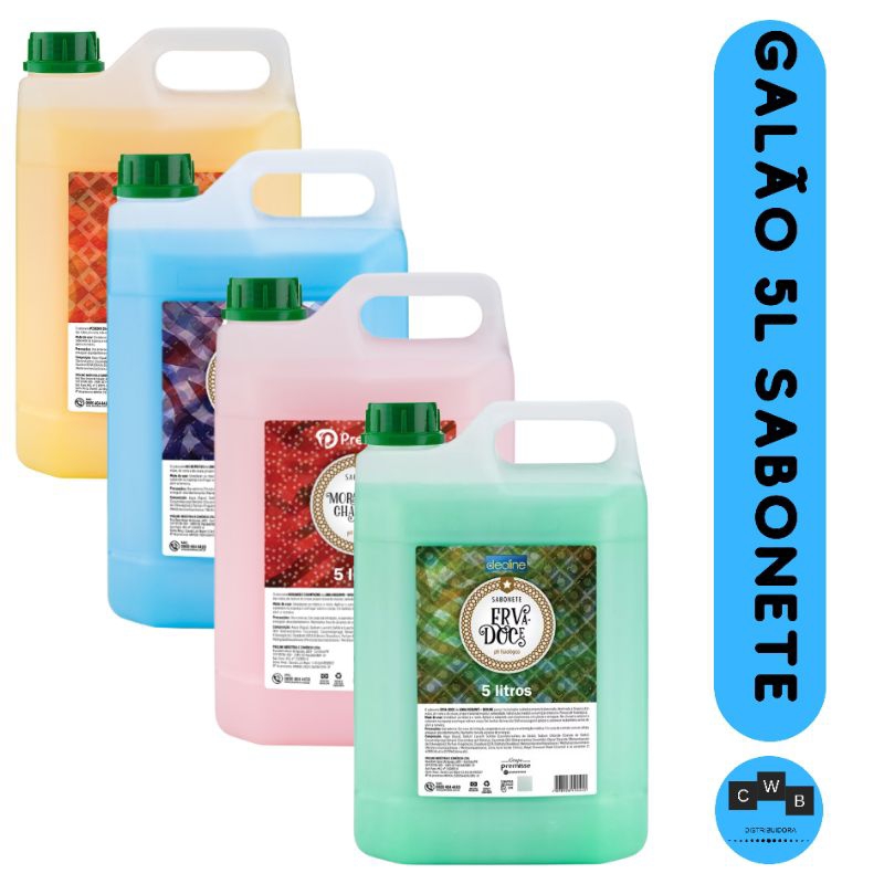 Sabonete Líquido 5 Litros Requinte Fragrâncias Deoline