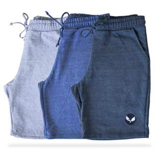 Kit 3 Bermudas shorts moletom masculino com bolso traseiro e frente reforçado academia treino confortavel