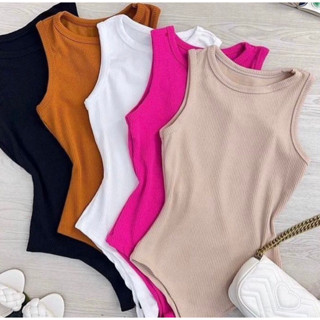 Body Feminino Canelado Regata  Tendência Moda Blogueira