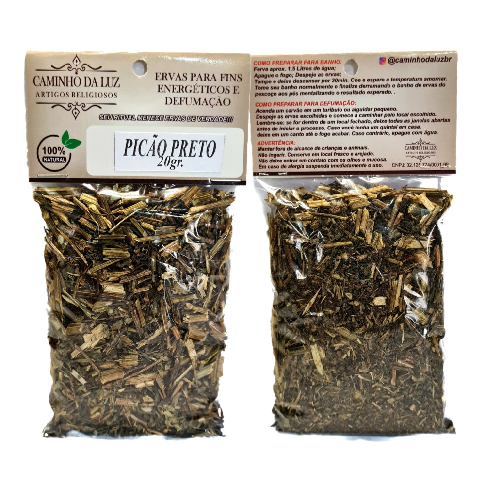Chá De Picão Preto Natural - Folhas Secas Para Chá 20g
