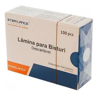 LÂMINA BISTURI DESCARTÁVEL STERILANCE CX/100