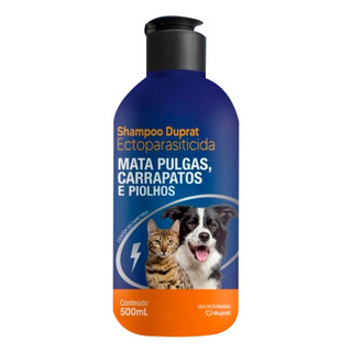 Shampoo Anti Pulgas Carrapatos e Piolhos para Cães e Gatos Duprat 500mL