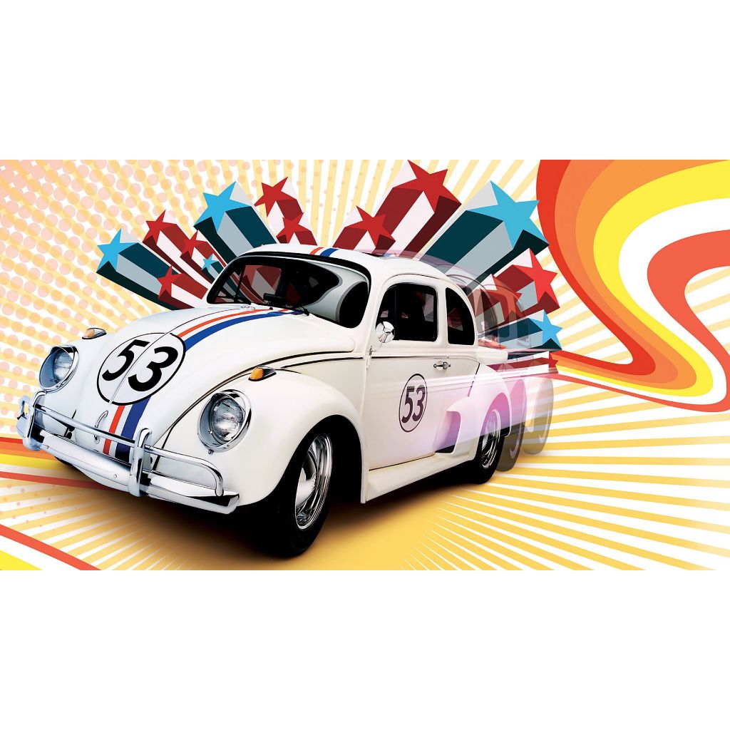 Painel festa decorativo aniversario fusca kombi fusca 53 herbie