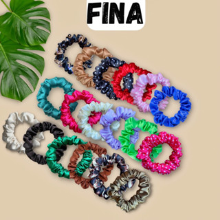 Xuxinha de Cabelo Cetim, kit Scrunchie antifrizz Adulto Fina, mini, Amarrador, Prendedor, Acessórios Femininos, Chuchinha, Laço, Chuxinha. Vermelha, Verde, Animal Print, Preta