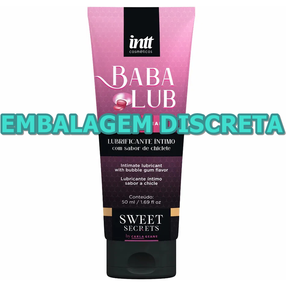 Babalub Lubrificante Beijável À Base D'Água 50Ml Linha Sweet Secrets Intt em Oferta na Shopee