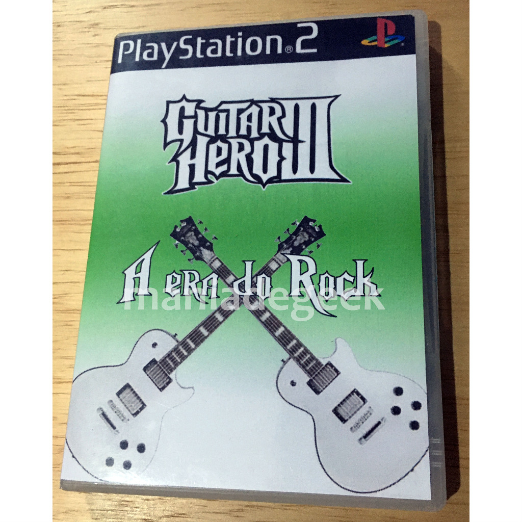 Jogo Guitar Hero A Era do Rock para play 2 ps2