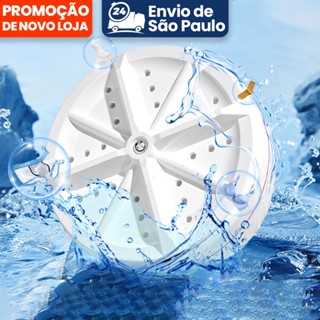 Mini Máquina de Lavar Roupas Panos Toalhas no Balde Portátil Ultrassônica Lavanderia USB L...