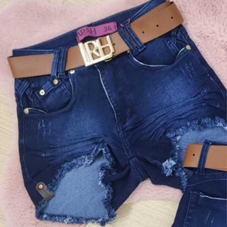 SHORT LARAH JEANS COM LYCRA/ELASTANO