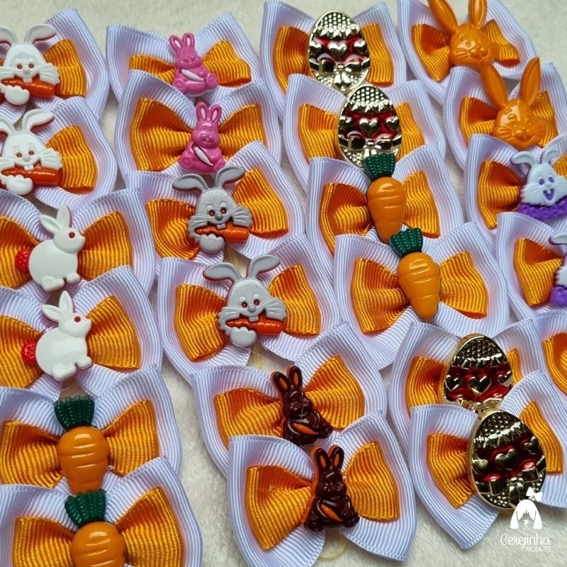 10 Laços Pet Páscoa M Sortidos