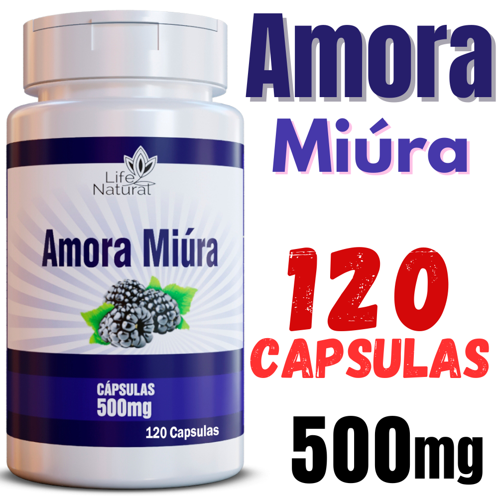 Amora Miura 500mg 120 Cápsulas - PRONTA ENTREGA!! 100% ORIGINAL saude da mulher