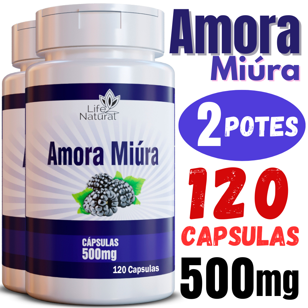 240 capsulas de Amora Miura 500mg 100% ORIGINAL Saude da Mulher