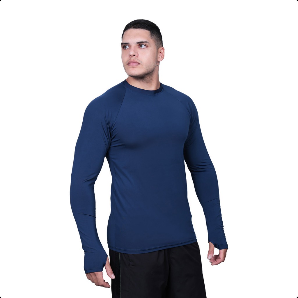 Camiseta Masculina Uv Termica Solar Segunda Pele Bike Moto Para Proteção do sol Motociclista Ciclismo Micro Dry uv50+ Dedeira Masculina Manga Longa uv50 UVA UVB Evaporação de Suor em Oferta na Shopee