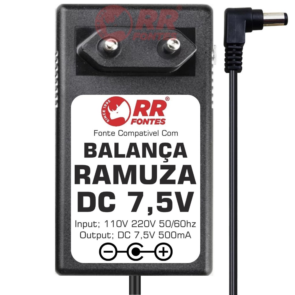 Fonte Carregador Ramuza Tomada Bivolt Para Balança Digital