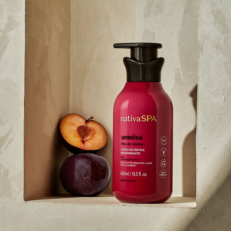 Loção Hidratante Corporal Nativa SPA 400ml (ameixa, morango ruby, rosé)