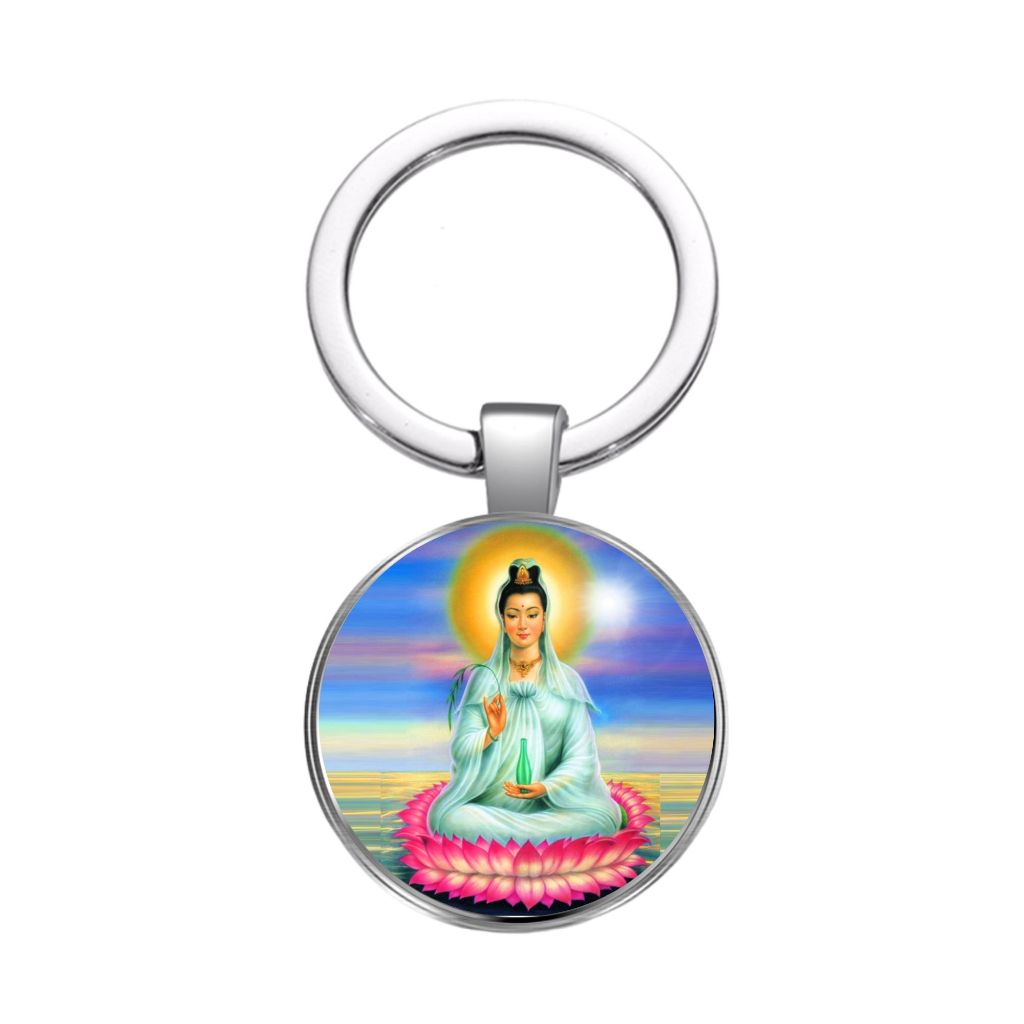 Chaveiro Mestre Kuan Yin Bodisatva Quan Yin Grande Fraternidade Branca “Deusa da Misericórdia”
