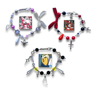 Pulseira personalizada Hazbin Hotel Corrente Aesthetic Acessórios Coquette