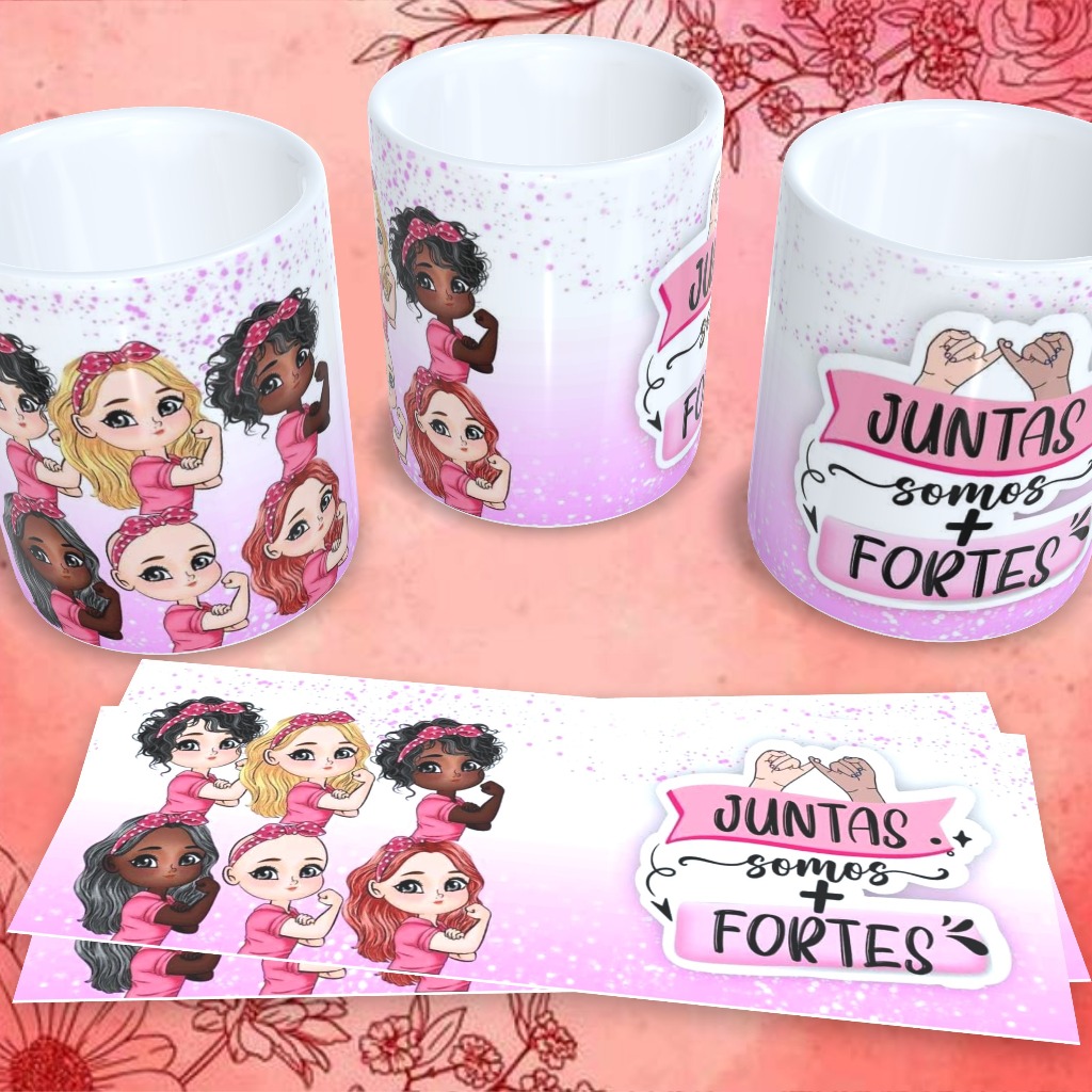 Caneca Porcelana do Dia Internacional / Mundial das Mulheres / Dia Mundial da Mulher