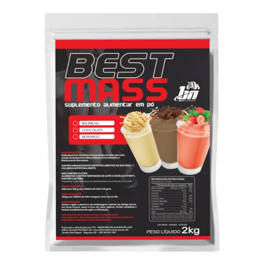 Engordar Rápido Hipercalórico 2 Kilos (whey + Carbohidrato)