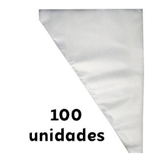 Saco De Confeitar Medio 100 Unidades Confeitaria Bolo Doce Cupcake