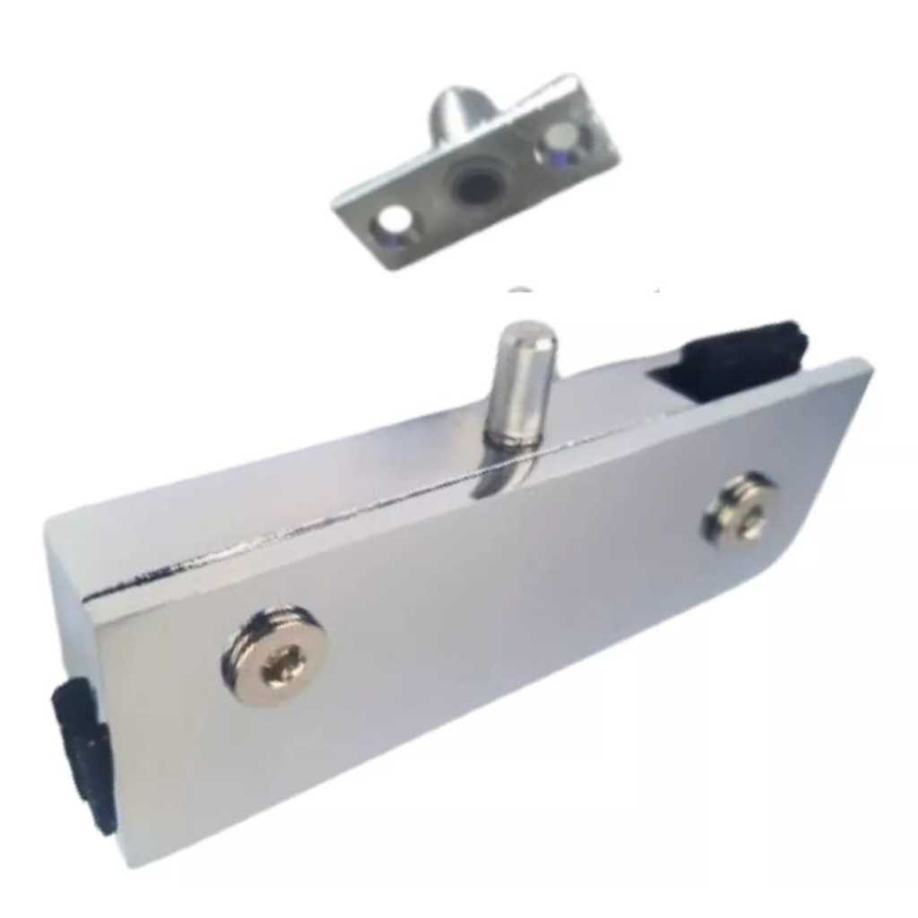 Dobradiça 1101 + Pivô 1201 para Portas de Vidro Pivotante