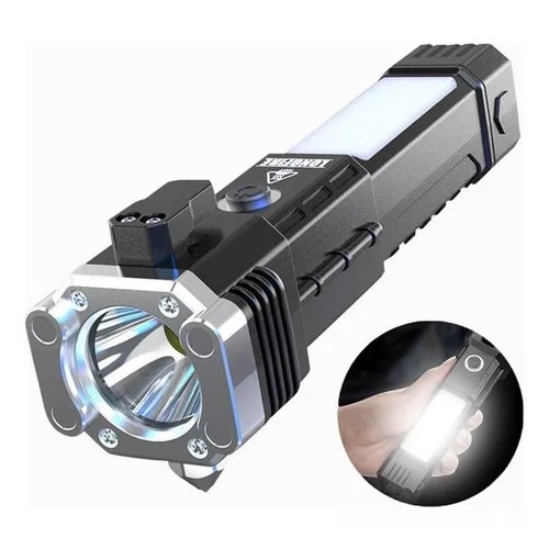Nova Lanterna Tática Com Quebra de Vidro de LED Multiusos Aventura Na Selva
