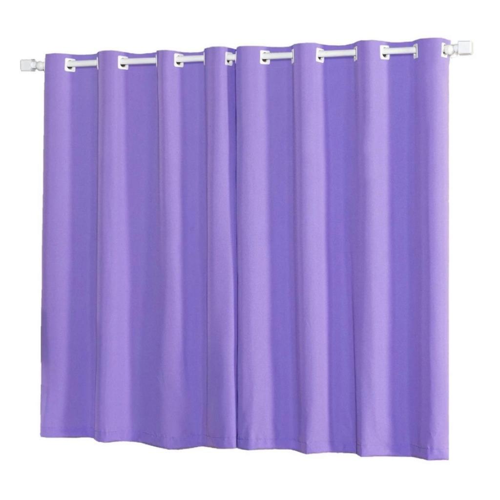 Cortina Roma Decorativa 2,00 x 1,40  Sala ou Quarto Com Ilhós Varão simples em Oferta na Shopee