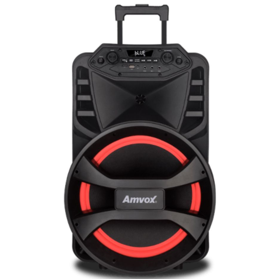 Caixa de Som Amplificada ACA 880 Vegas Amvox Woofer 15" 880W Bluetooth Bivolt Bateria Led em Oferta na Shopee