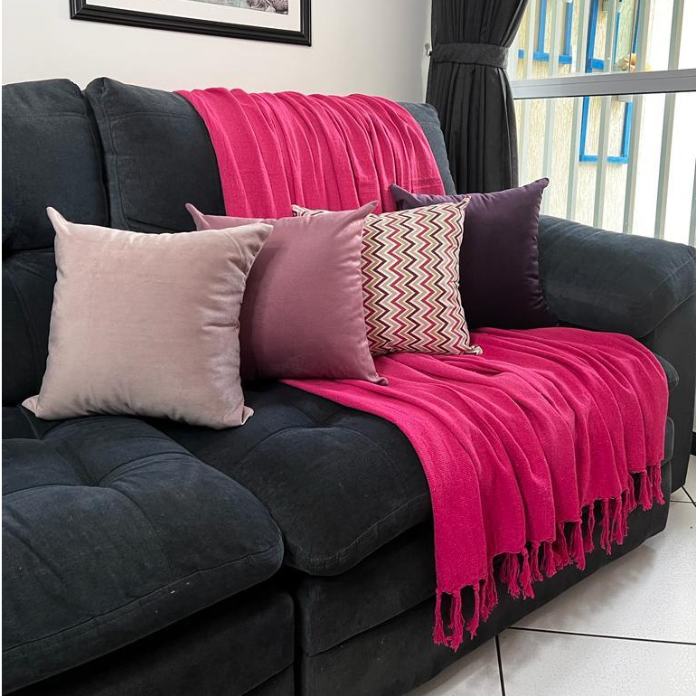 Manta grande para Sofá Cama Rosa Pink