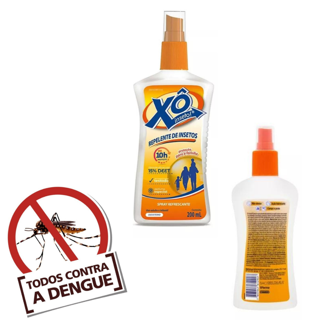 Xo Inseto Repelente Spray Proteção Total Contra Aedes aegypti, transmissor da Dengue Cimed