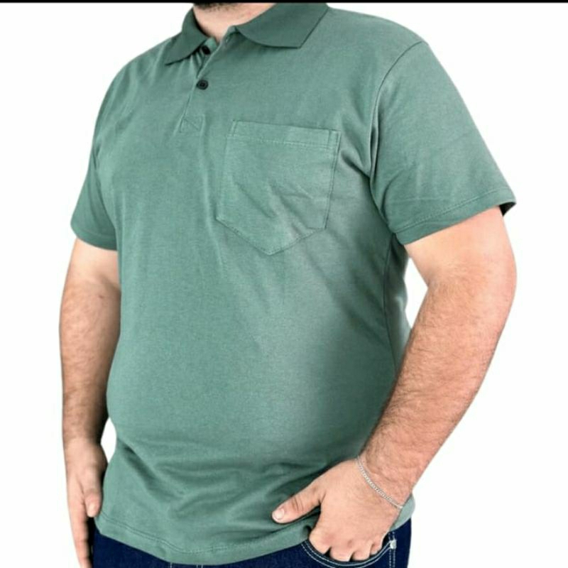 Camisa Gola Polo Masculina Estilo Casual Confortável G1 G2 G3 G4 PLUS SIZE em Oferta na Shopee