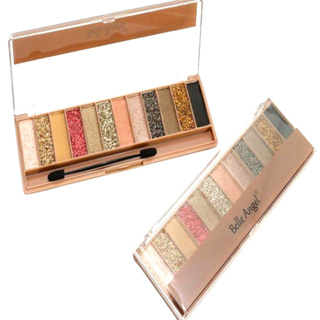 Paleta De Sombra e Glitter 12 Cores Belle Angel em Oferta na Shopee
