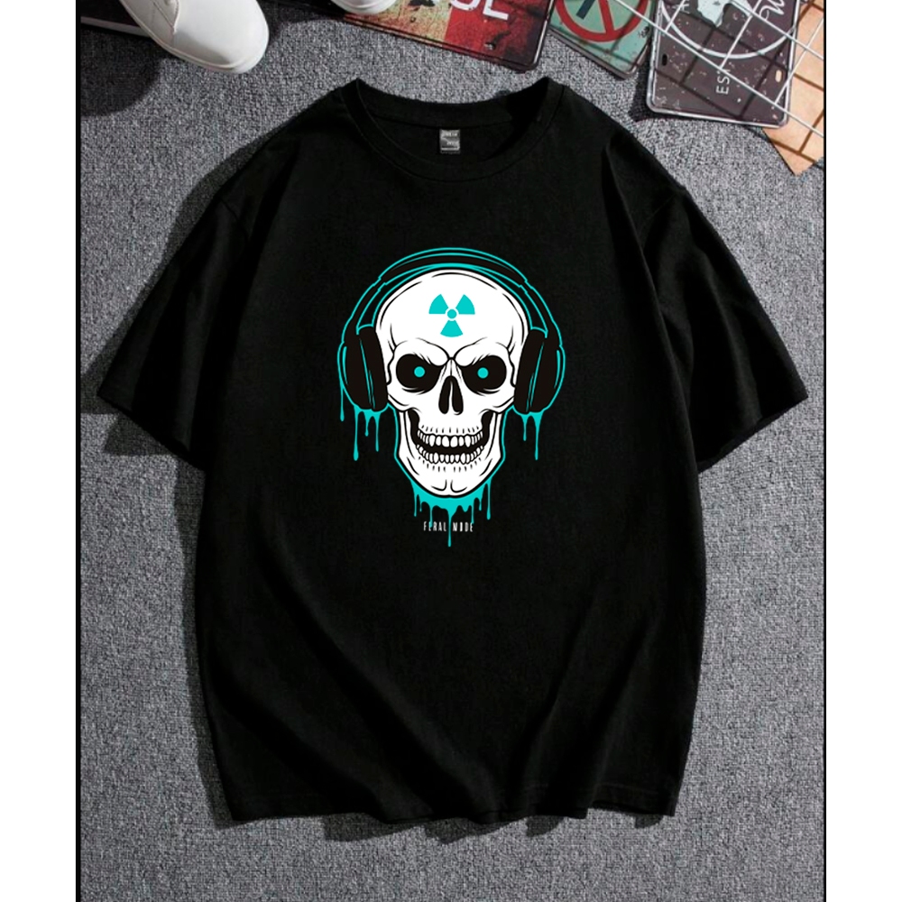 Camiseta Oversized Treino Caveira Academia Maromba Confortavel Anti Cardio Premium