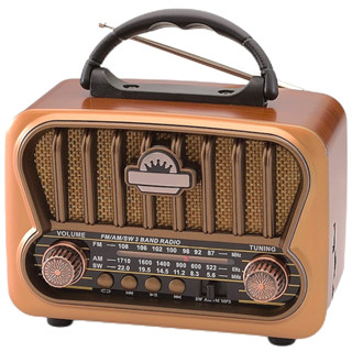 Rádio Am Fm Retrô Vintage Antigo Bluetooth Pen Drive Bateria