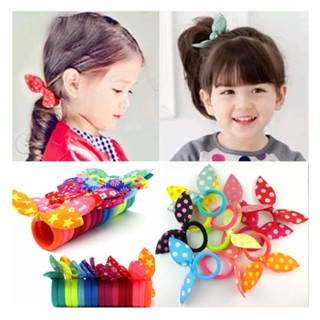 Kit 48 Xuxinha com Laço para Cabelo Infantil Rabicó Coelhinho