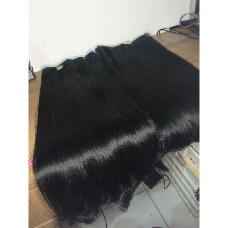 Mega Hair Adesivo Fibra Russa 200 gramas Personalizado em Oferta na Shopee