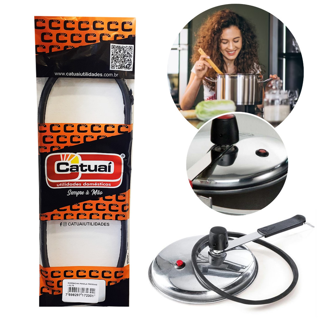 Borracha Panela Pressão Universal 4,5 Lts Alta Qualidade