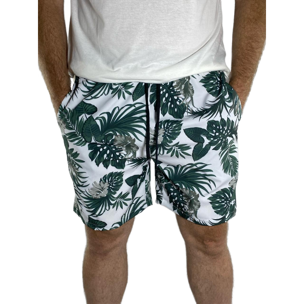 Short Elastano Estampado Bermuda Mauricinho Secagem Rápida Praia Corrida Treino Academia Premium