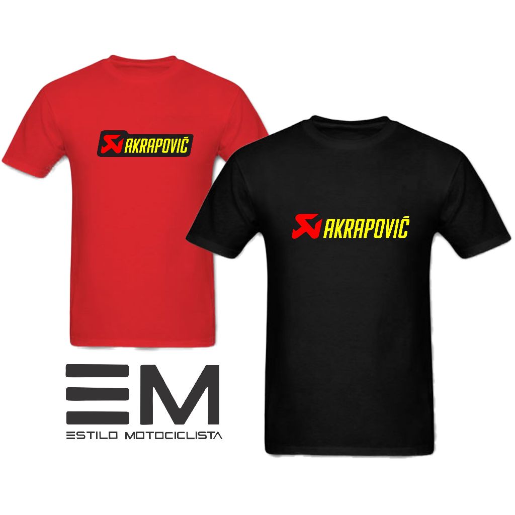 Camiseta Akrapovic Moto escapamento Motociclista masculino e feminino. em Oferta na Shopee