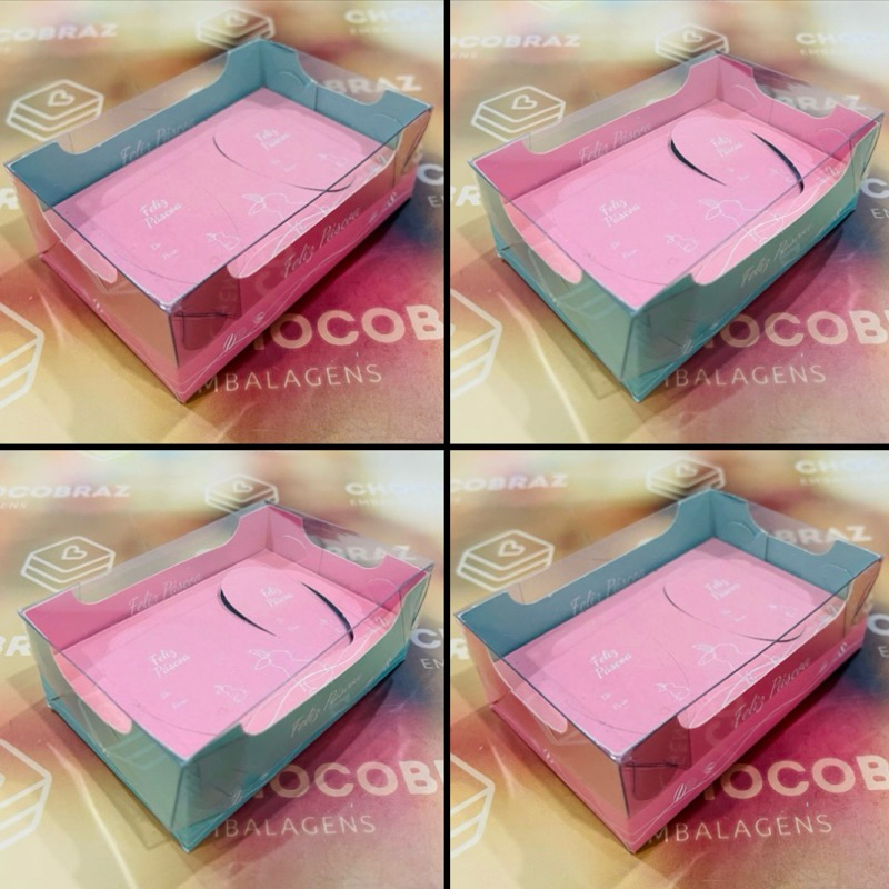 5~20 Caixas P/ 2 Ovos de Páscoa 50 g  C/ Visor Dupla Face Azul e Rosa 4796 (PASCOA IDEIA OUTLET) OFERTA em Oferta na Shopee