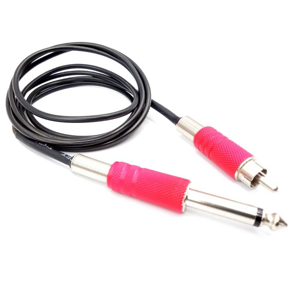 Cabo Rca Borracha Para Maquina de Tatuagem Rotativa, cabo Borracha tattoo Rosa