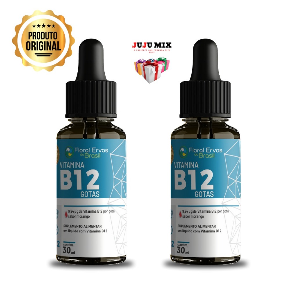Vitamina B12 Suplemento Em Gotas Metilcobalamina 414% Somente 1 (Gotinha) Por dia