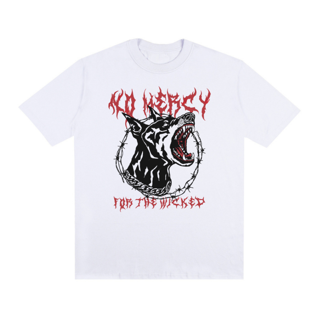Camiseta Oversized Street Wear Doberman Estampada Basic 100% algodão