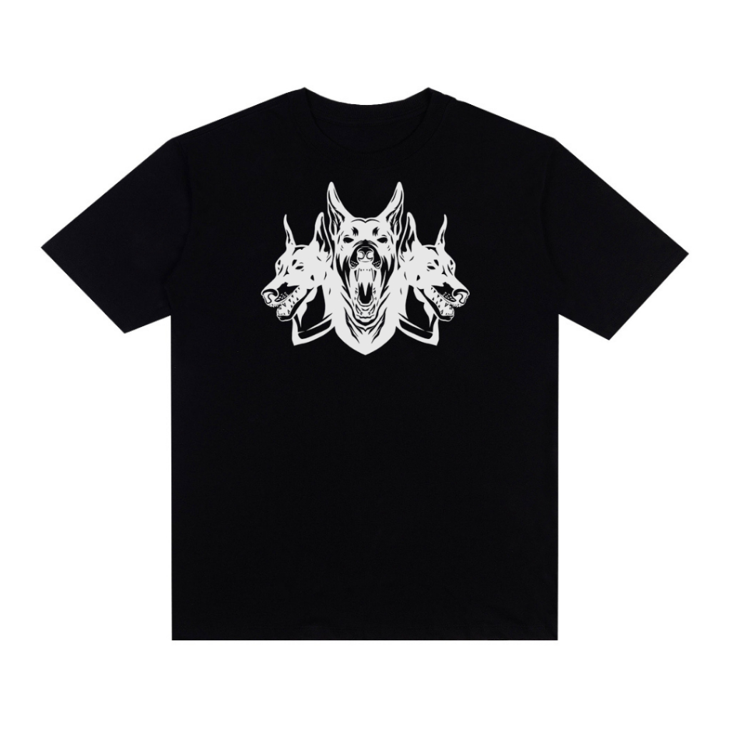 Camiseta Doberman Estampada Oversized Street Wear 100% algodão
