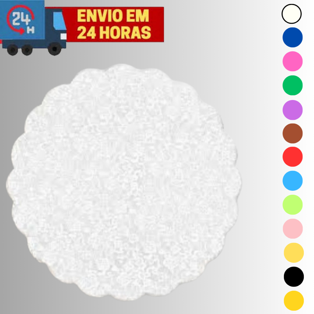 Tapetinho Fundo Rendado Número 7 Para Forminhas Doces Festas em Oferta na Shopee