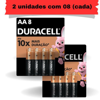 Pilha Alcalina AA Duracell com 16 Unidades