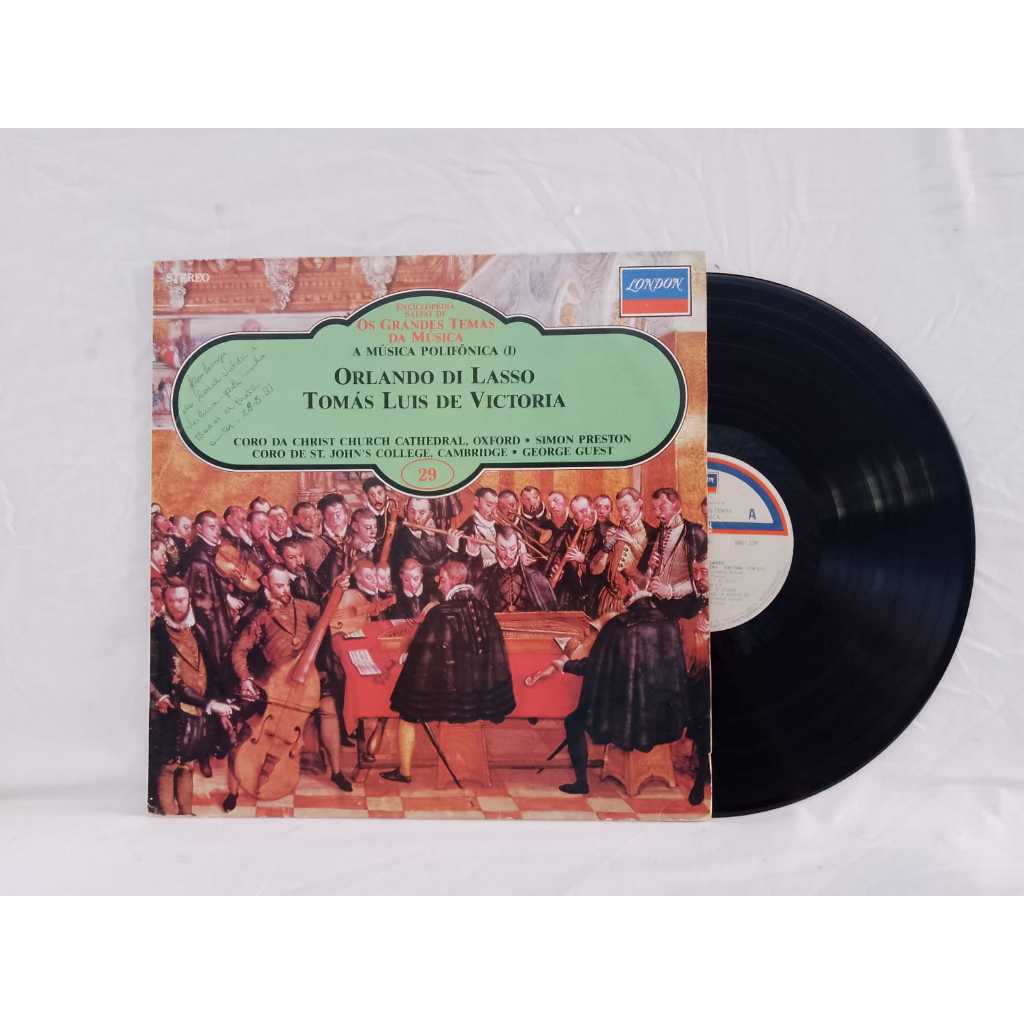 Lp Os Grandes Temas Da Música Orlando Di Lasso & Tomás Luis